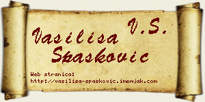 Vasilisa Spasković vizit kartica